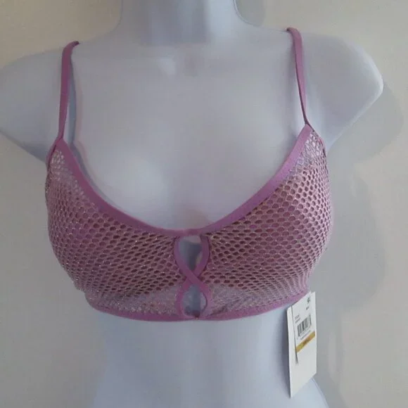 BECCA Standard Network Cami Bikini Top, Adjustable, Tie Back NWT Sz S - Picture 5 of 10